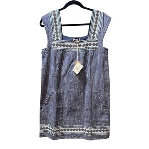 Faherty Blue Mini Dress
